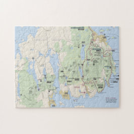 Quebra-cabeça do mapa do Acadia
