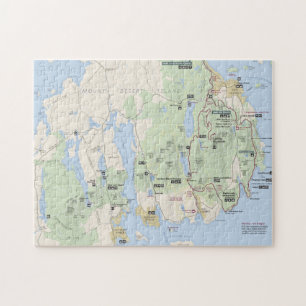 Quebra-cabeça do mapa do Acadia