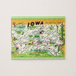Quebra-cabeça do Mapa do Iowa