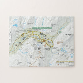 Quebra-cabeça do mapa do vale de Yosemite