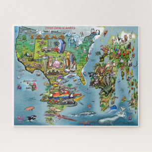 Quebra-cabeça do Mapa Mundial do Texas