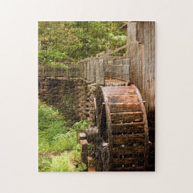 Quebra-cabeça do Moinho Antigo Histórico e Roda d' (Vertical)
