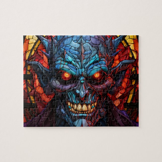 Quebra-cabeça do Monstro Assustador Demon Hallowee (Horizontal)