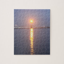 Quebra-cabeça do Nascer do Sol no Rio Mississippi