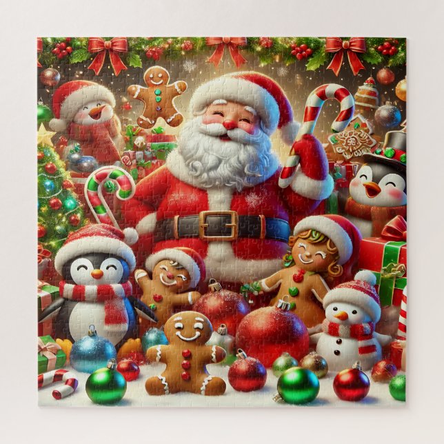 Quebra-cabeça do Papai Noel (Vertical)