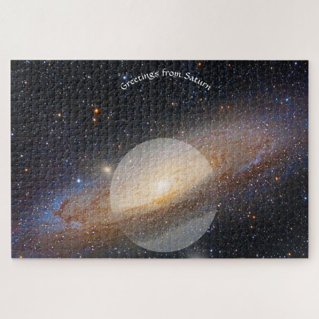 Quebra-cabeça do Planeta Saturno (Horizontal)