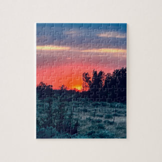 Quebra-cabeça do pôr do sol de Steens