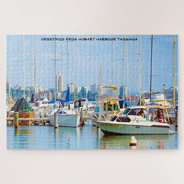 Quebra-cabeça do Porto de Hobart Tasmânia (Horizontal)