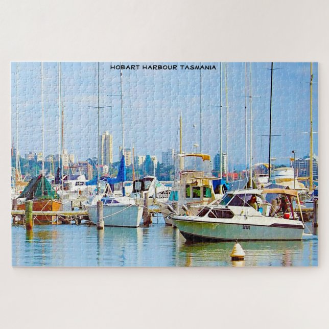 Quebra-cabeça do Porto de Hobart Tasmânia (Horizontal)