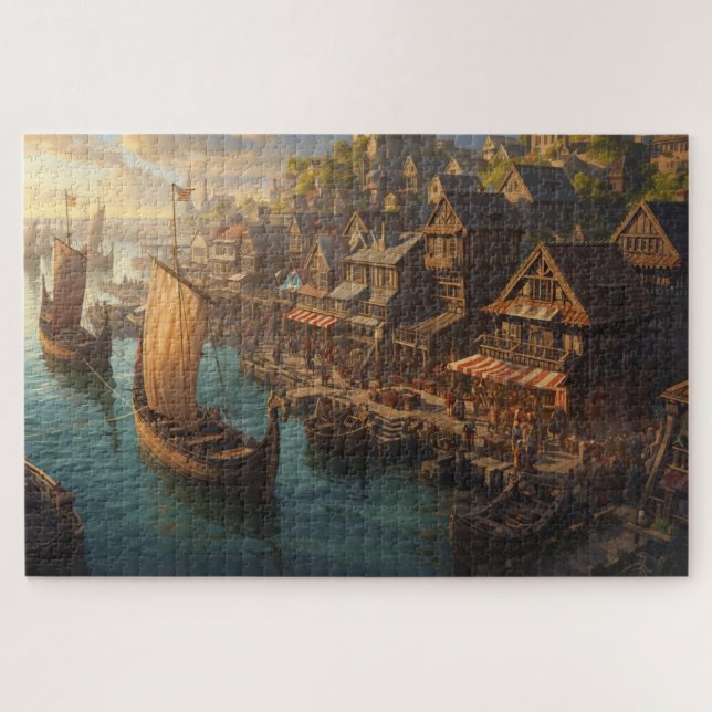 Quebra-cabeça do Porto Viking (Horizontal)