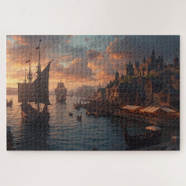 Quebra-cabeça do Porto Viking (Horizontal)
