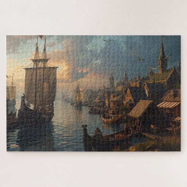 Quebra-cabeça do Porto Viking (Horizontal)