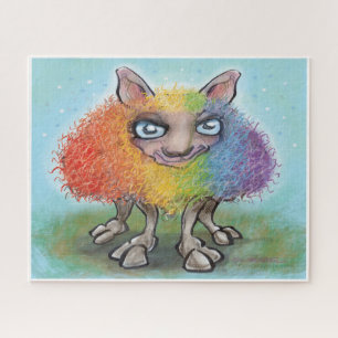 Quebra-cabeça do Rainbow Sheep Jigsee
