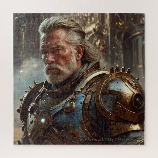 Quebra-cabeça do Rei Steampunk Regal Majestoso (Vertical)