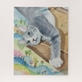 Quebra-cabeça do retrato do gato