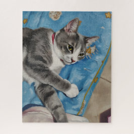 Quebra-cabeça do retrato do gato