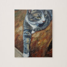 Quebra-cabeça do retrato do gato