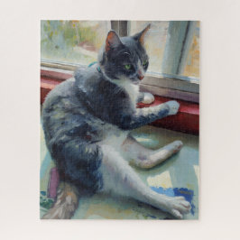 Quebra-cabeça do retrato do gato