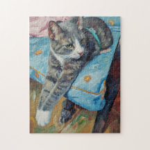 Quebra-cabeça do retrato do gato