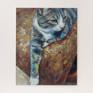 Quebra-cabeça do retrato do gato