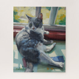 Quebra-cabeça do retrato do gato