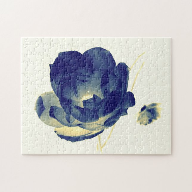 Quebra-cabeça do rosa do azul (Horizontal)