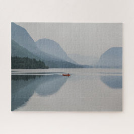 Quebra-cabeça do serrote esloveno - lago Bohinj