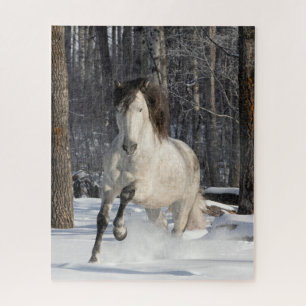 Quebra-cabeça do Stallion in the Snow Runs
