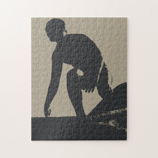 Quebra-cabeça do surfista de Hermosa (Vertical)