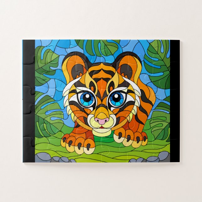 Quebra-cabeça do tigre (Horizontal)