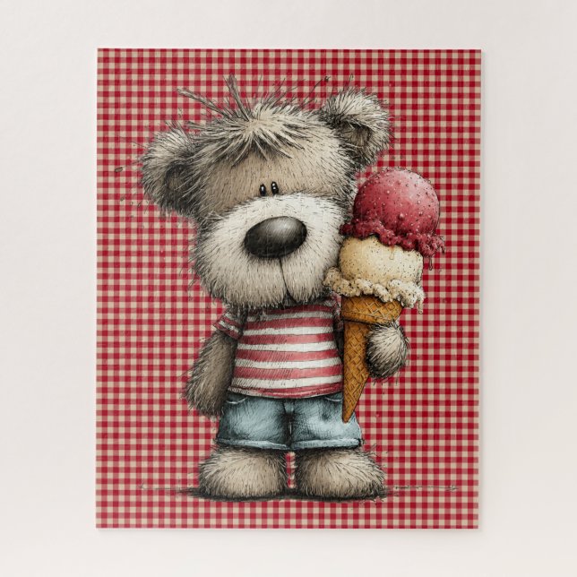 Quebra-cabeça do Urso de Verão (Vertical)