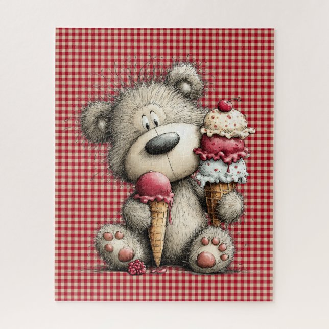 Quebra-cabeça do Urso de Verão (Vertical)