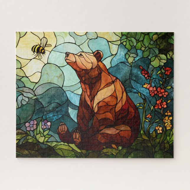 Quebra-cabeça do Urso e da Abelha (Horizontal)