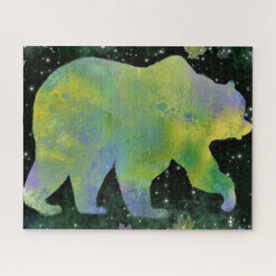 Quebra-cabeça do Urso Noturno de Jigser- Pintura