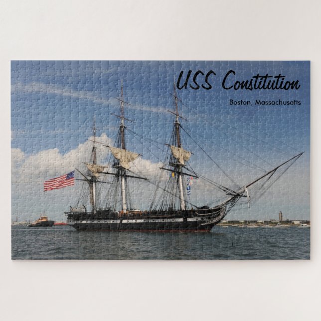 Quebra-cabeça do USS Constitution de Boston Histór (Horizontal)