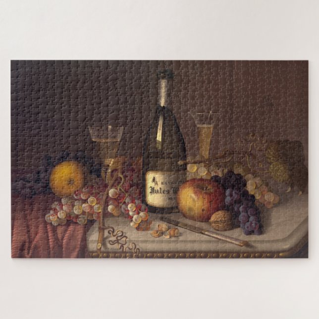 Quebra-cabeça Do vinho vida ainda (Horizontal)
