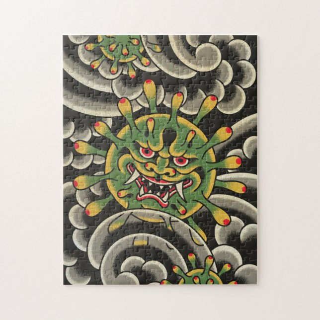 Quebra-cabeça do vírus Corona (Vertical)