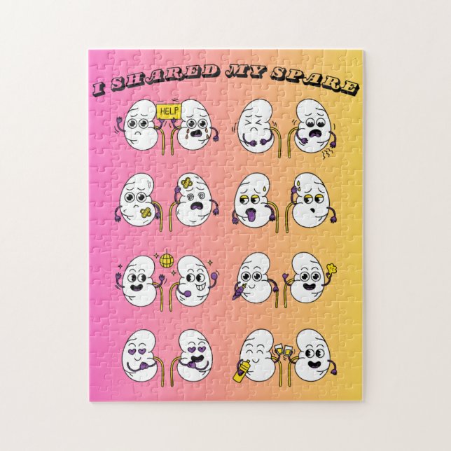 Quebra-cabeça Doação de Órgãos Renais_Partilhado Meu Spare_11x14 (Vertical)