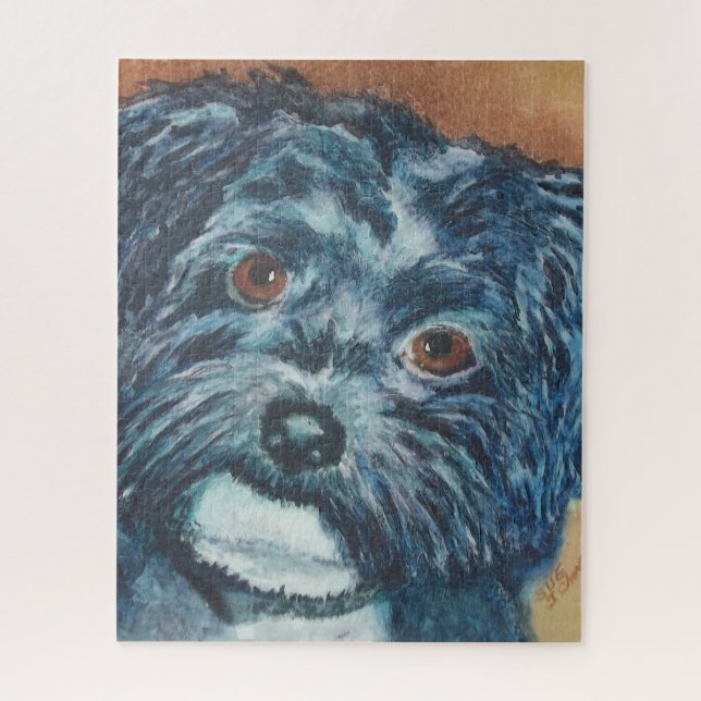 Quebra-cabeça Doce Black Havanese (Vertical)