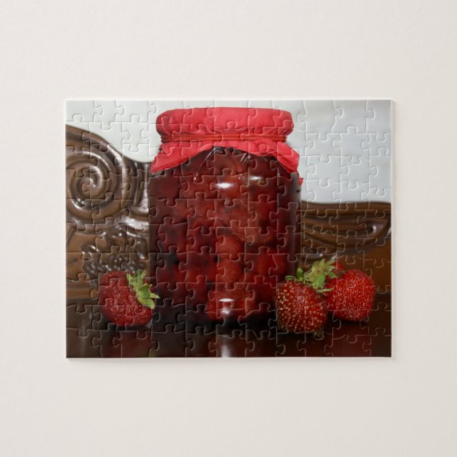 Quebra-cabeça doce de morango (Horizontal)