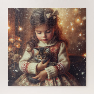 Quebra-cabeça Docinho e Natal de Kitten