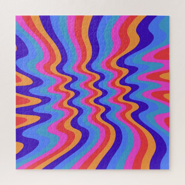 Quebra-cabeça Documento de Trabalho Retroativo Hippie Trippy 196 (Vertical)