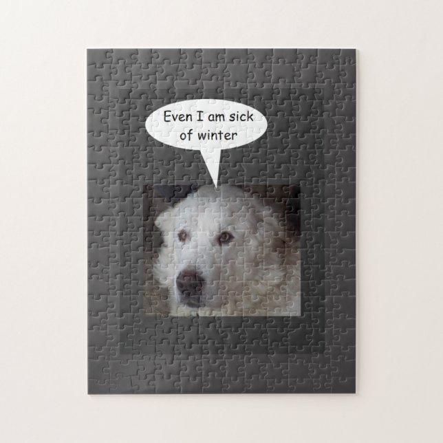 Quebra-cabeça Doente de grandes Pyrenees do inverno (Vertical)