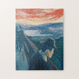 Quebra-cabeça Doente no Sunset, Desespero (por Edvard Munch)
