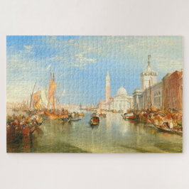 Quebra-cabeça Dogana Venice William Turner Art Jigsera Quebra-ca