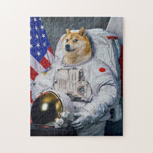 Quebra-cabeça Doge do astronauta (Vertical)