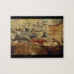 Quebra-cabeça Dois Bulls', Lascaux, Dordogne_Art da antiguidade