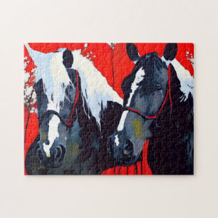 Quebra-cabeça Dois Cavalos
