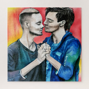 Quebra-cabeça Dois homens apaixonados por LGBTQ