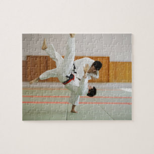Quebra-cabeça Dois homens que competem em um fósforo 3 do judo